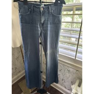 Levis 545 Women's Blue Jeans Sz 12 Boot Cut High Rise Light Wash 36x30” measured